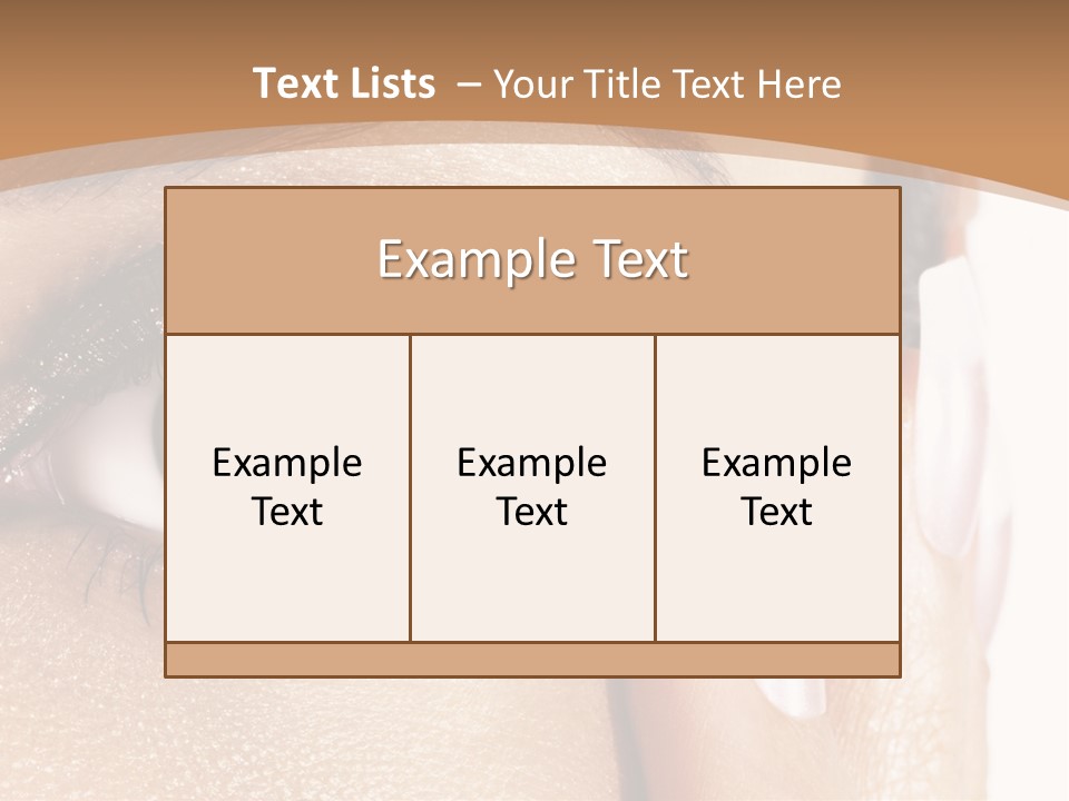 Details Of Beauty PowerPoint Template
