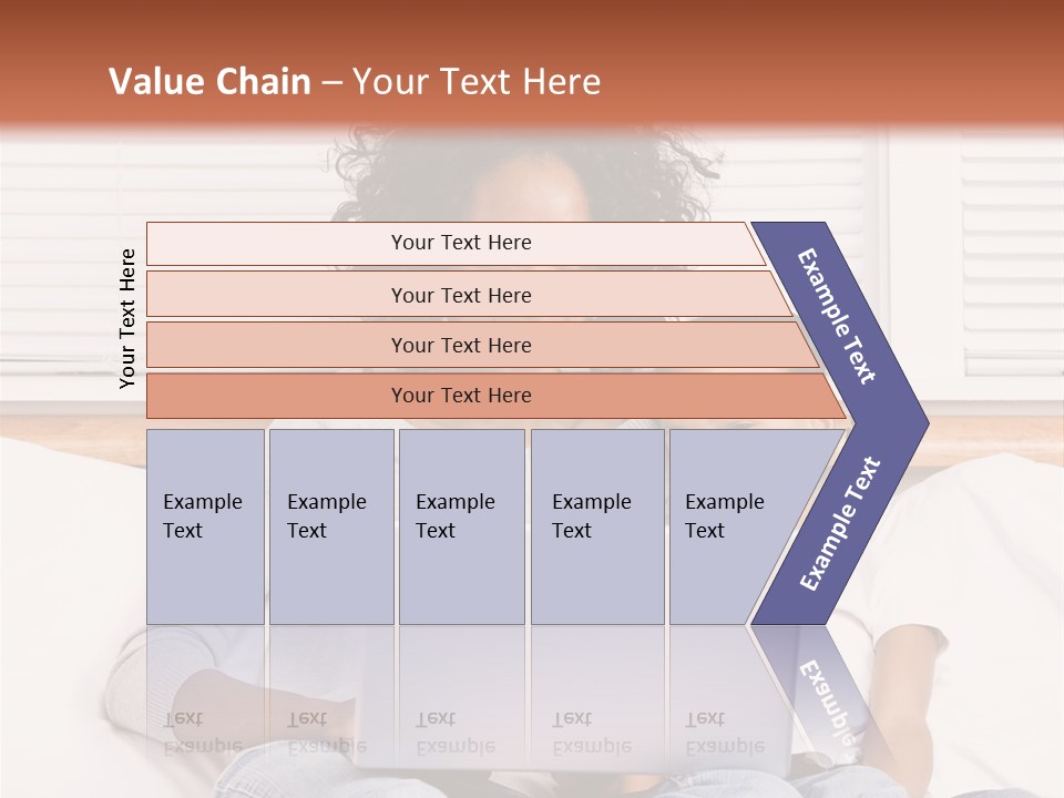 A Woman And Child Sitting On A Bed With A Laptop PowerPoint Template