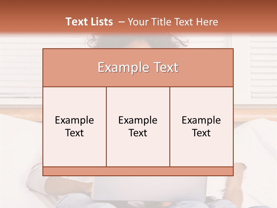 A Woman And Child Sitting On A Bed With A Laptop PowerPoint Template