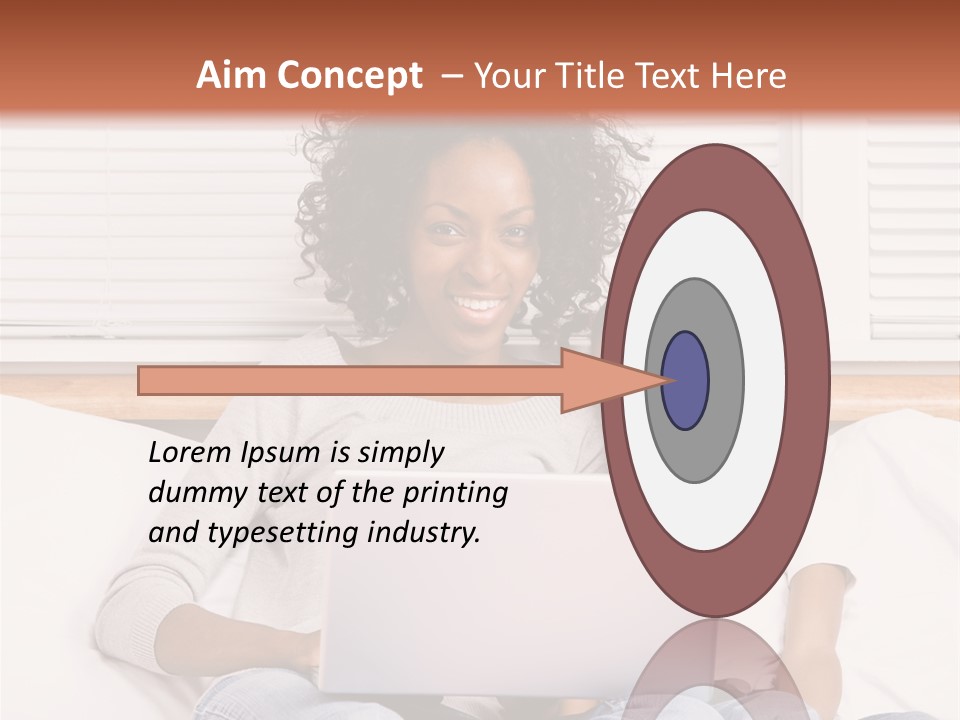 A Woman And Child Sitting On A Bed With A Laptop PowerPoint Template