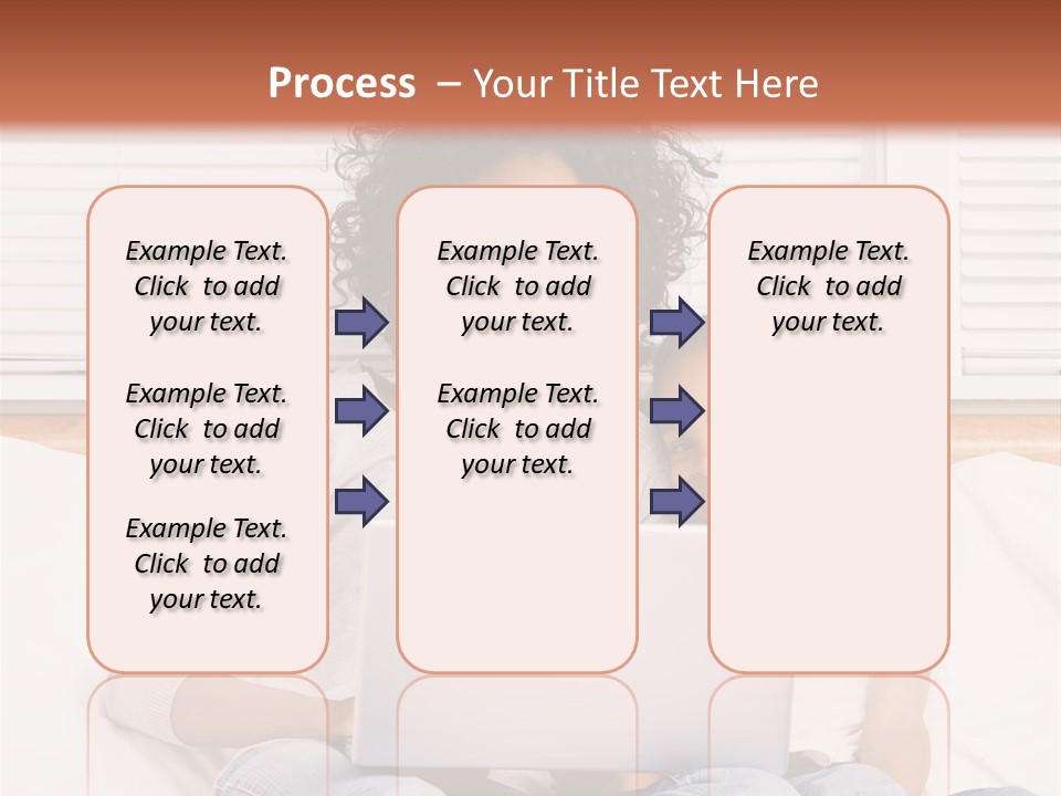 A Woman And Child Sitting On A Bed With A Laptop PowerPoint Template