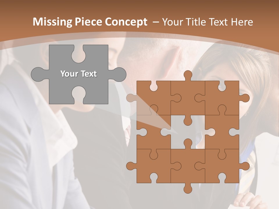 Confident Businesswoman Handing Co-Worker Business Card In Meeting PowerPoint Template