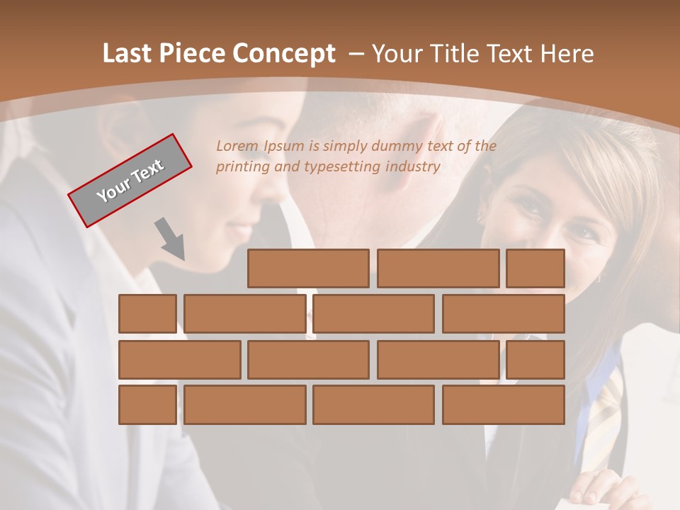 Confident Businesswoman Handing Co-Worker Business Card In Meeting PowerPoint Template