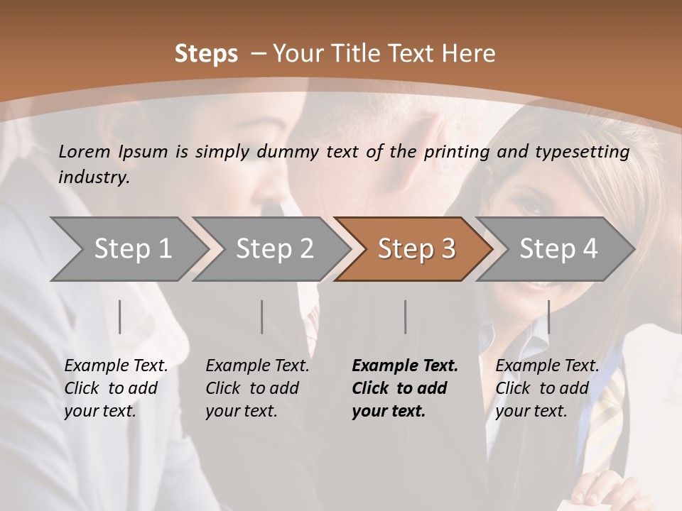 Confident Businesswoman Handing Co-Worker Business Card In Meeting PowerPoint Template