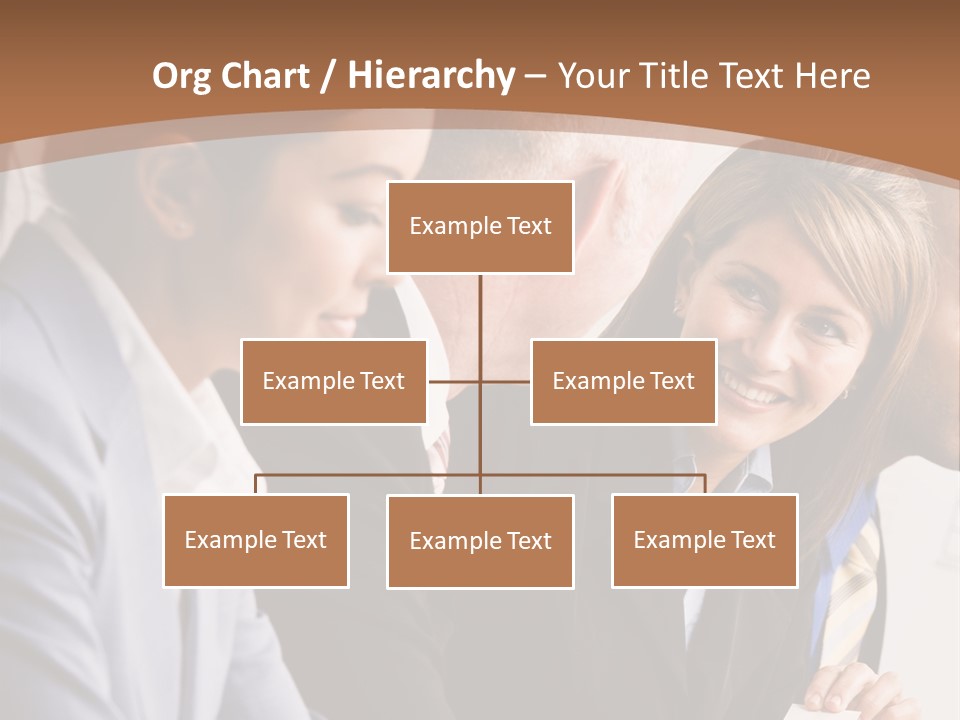 Confident Businesswoman Handing Co-Worker Business Card In Meeting PowerPoint Template