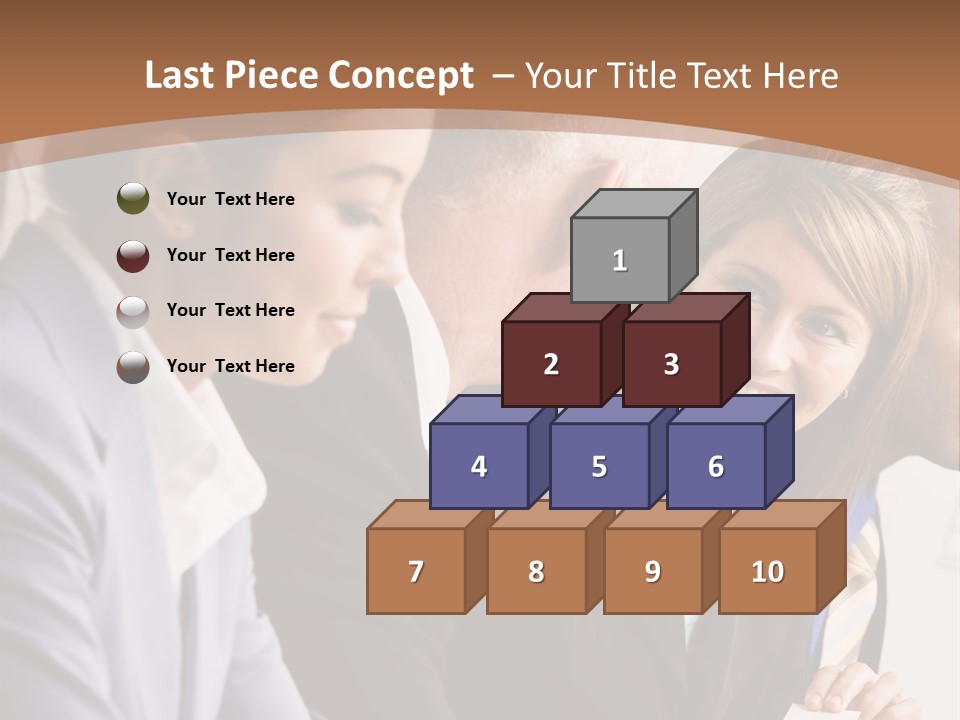 Confident Businesswoman Handing Co-Worker Business Card In Meeting PowerPoint Template