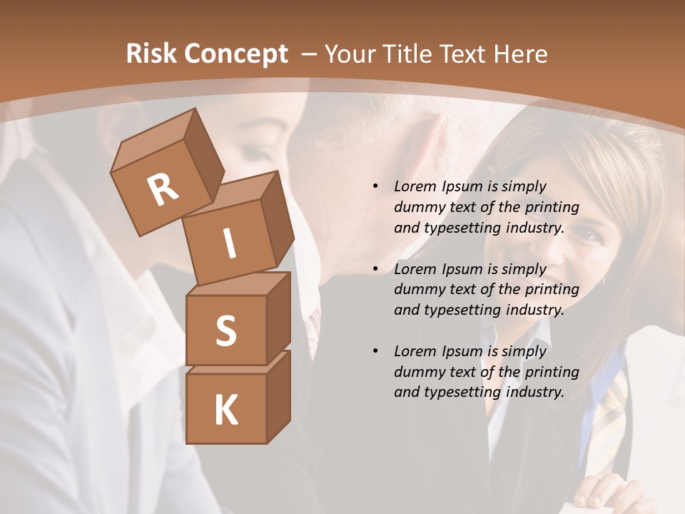 Confident Businesswoman Handing Co-Worker Business Card In Meeting PowerPoint Template