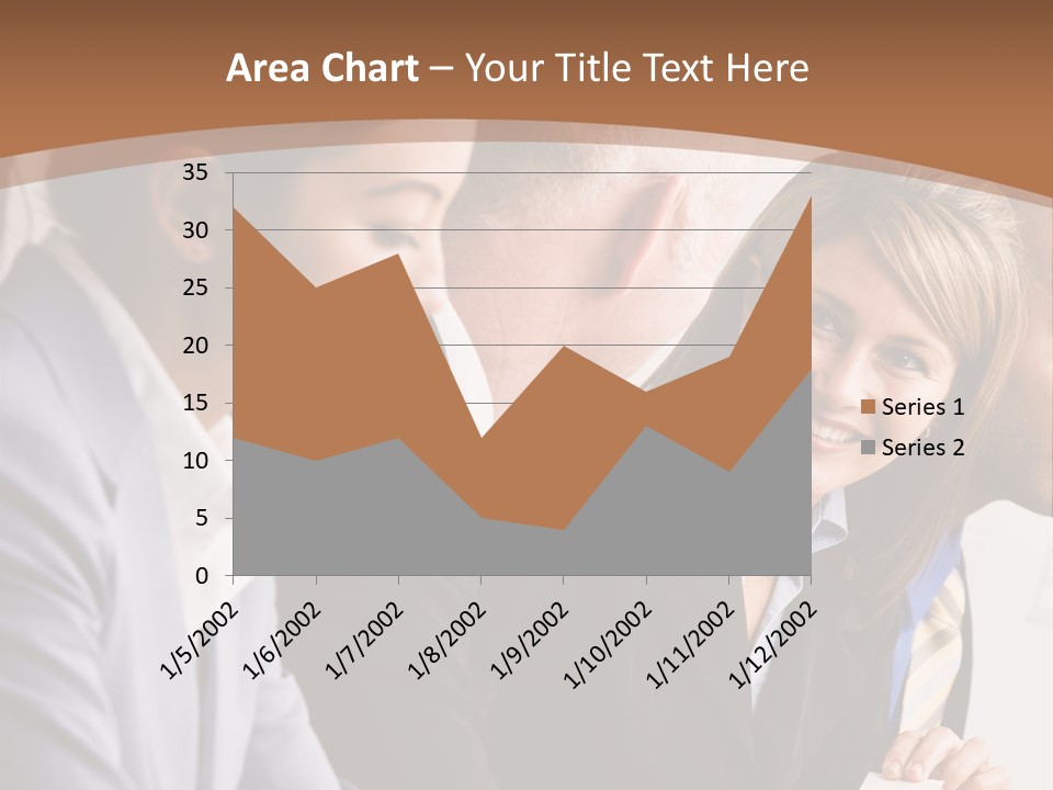 Confident Businesswoman Handing Co-Worker Business Card In Meeting PowerPoint Template