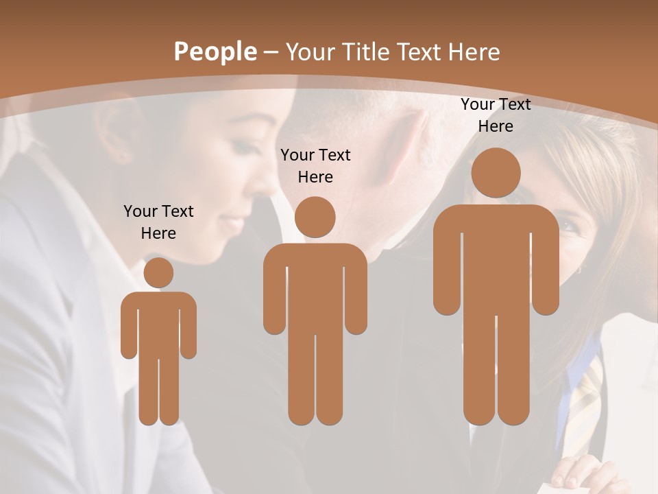 Confident Businesswoman Handing Co-Worker Business Card In Meeting PowerPoint Template