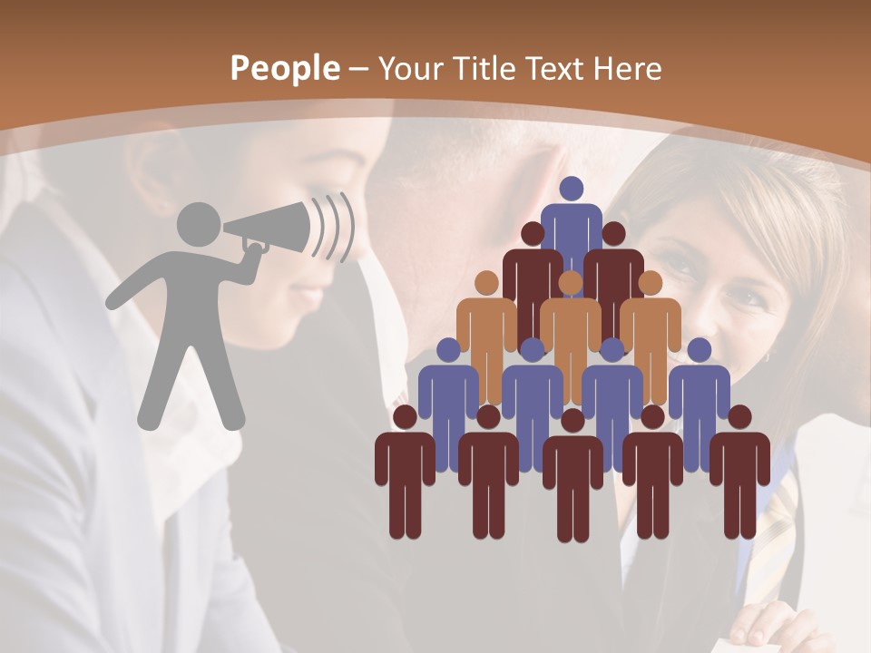 Confident Businesswoman Handing Co-Worker Business Card In Meeting PowerPoint Template