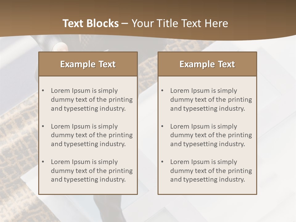 A Man In A Suit Is Looking Down At His Cell Phone PowerPoint Template
