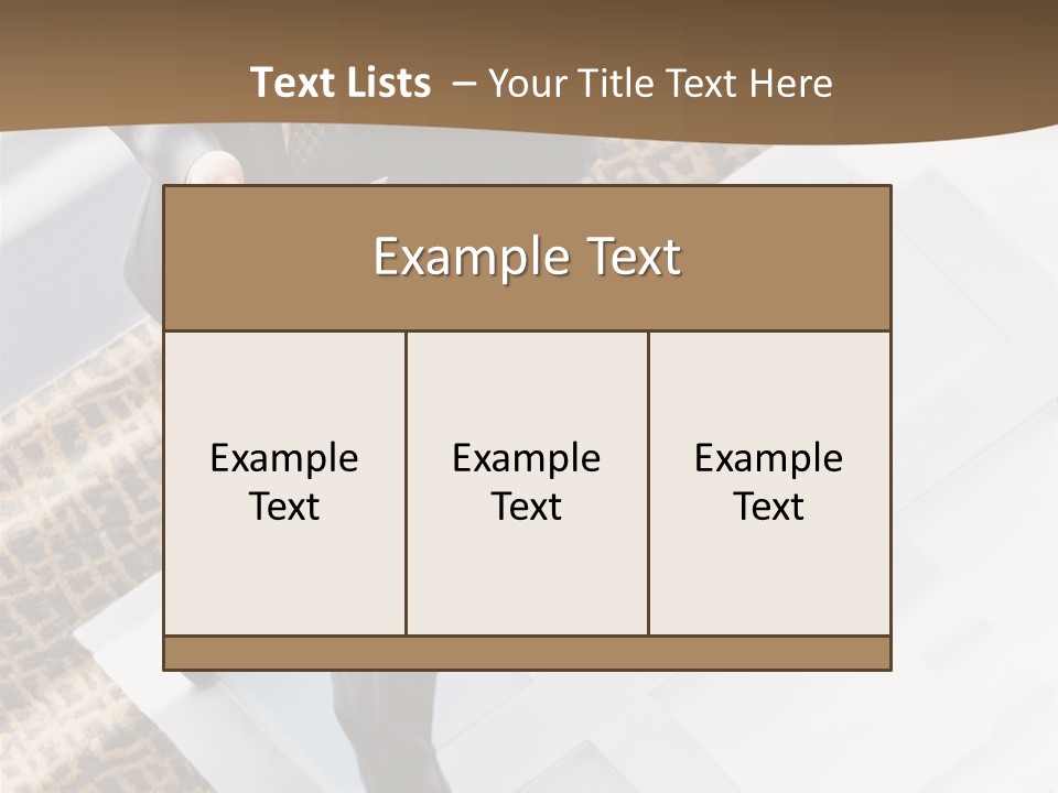A Man In A Suit Is Looking Down At His Cell Phone PowerPoint Template