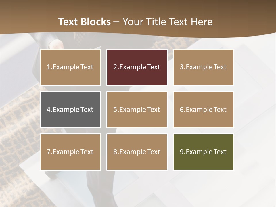 A Man In A Suit Is Looking Down At His Cell Phone PowerPoint Template