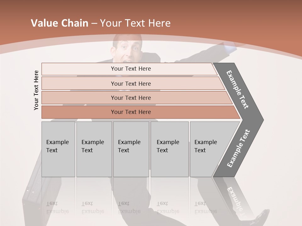 Excited Businessman With Briefcase Jumping In Mid-Air Cheering And Celebrating His Success PowerPoint Template