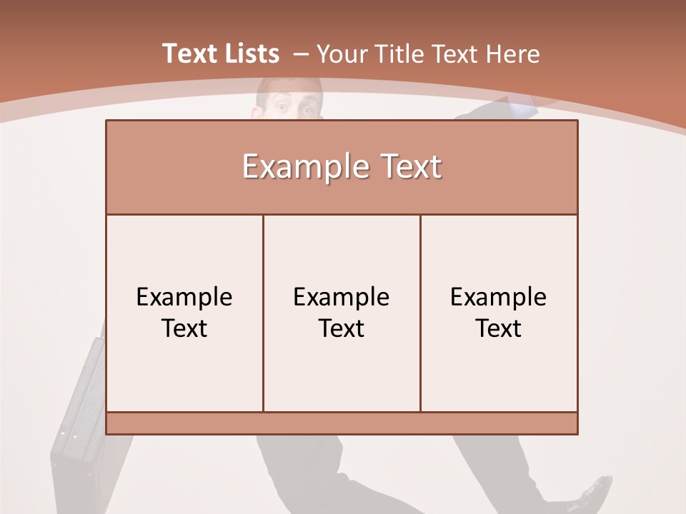 Excited Businessman With Briefcase Jumping In Mid-Air Cheering And Celebrating His Success PowerPoint Template