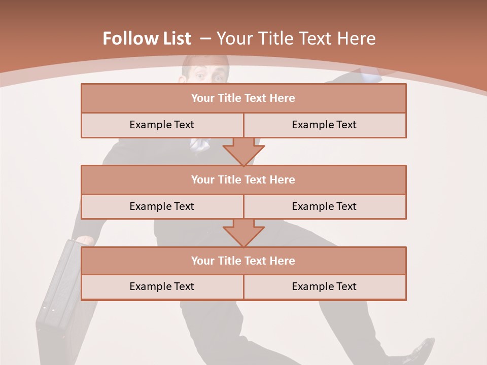 Excited Businessman With Briefcase Jumping In Mid-Air Cheering And Celebrating His Success PowerPoint Template