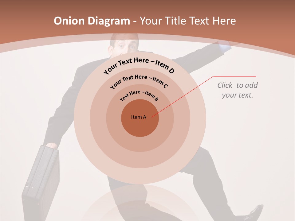 Excited Businessman With Briefcase Jumping In Mid-Air Cheering And Celebrating His Success PowerPoint Template