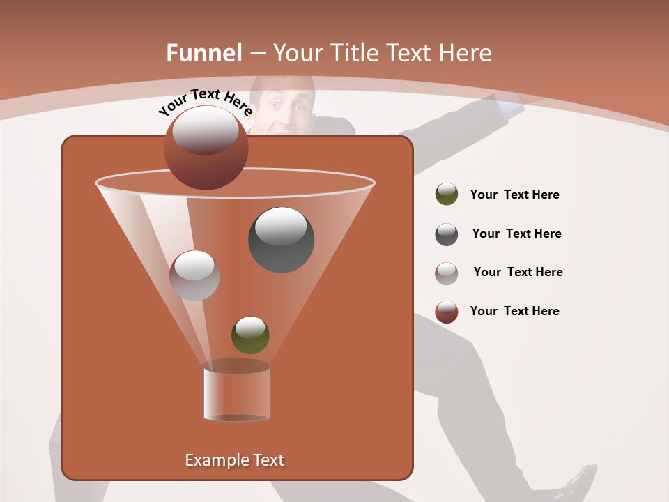 Excited Businessman With Briefcase Jumping In Mid-Air Cheering And Celebrating His Success PowerPoint Template