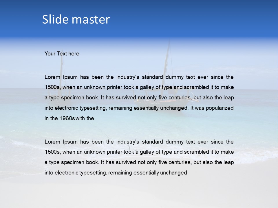 Unloading Cargo From A Big Plane PowerPoint Template