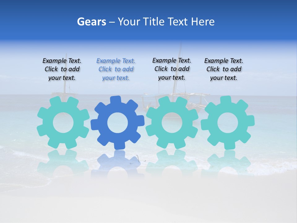 Unloading Cargo From A Big Plane PowerPoint Template