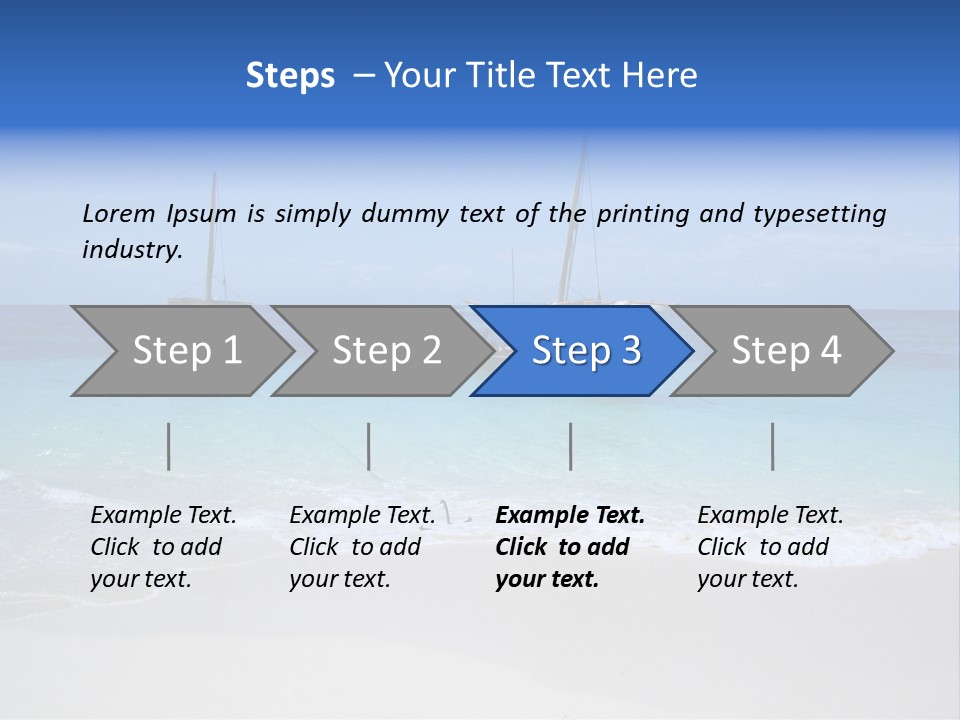 Unloading Cargo From A Big Plane PowerPoint Template