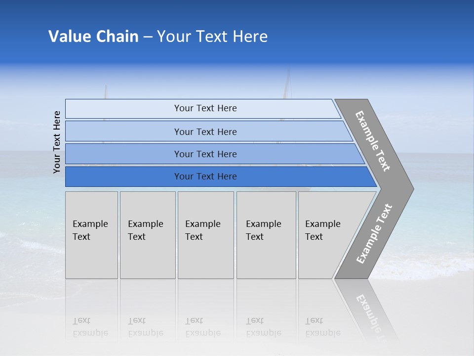 Unloading Cargo From A Big Plane PowerPoint Template
