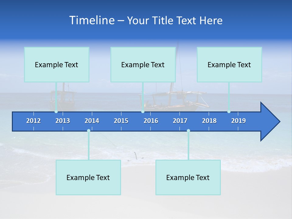 Unloading Cargo From A Big Plane PowerPoint Template