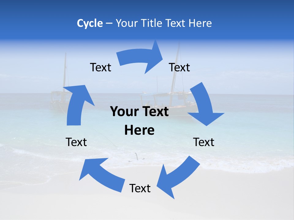 Unloading Cargo From A Big Plane PowerPoint Template