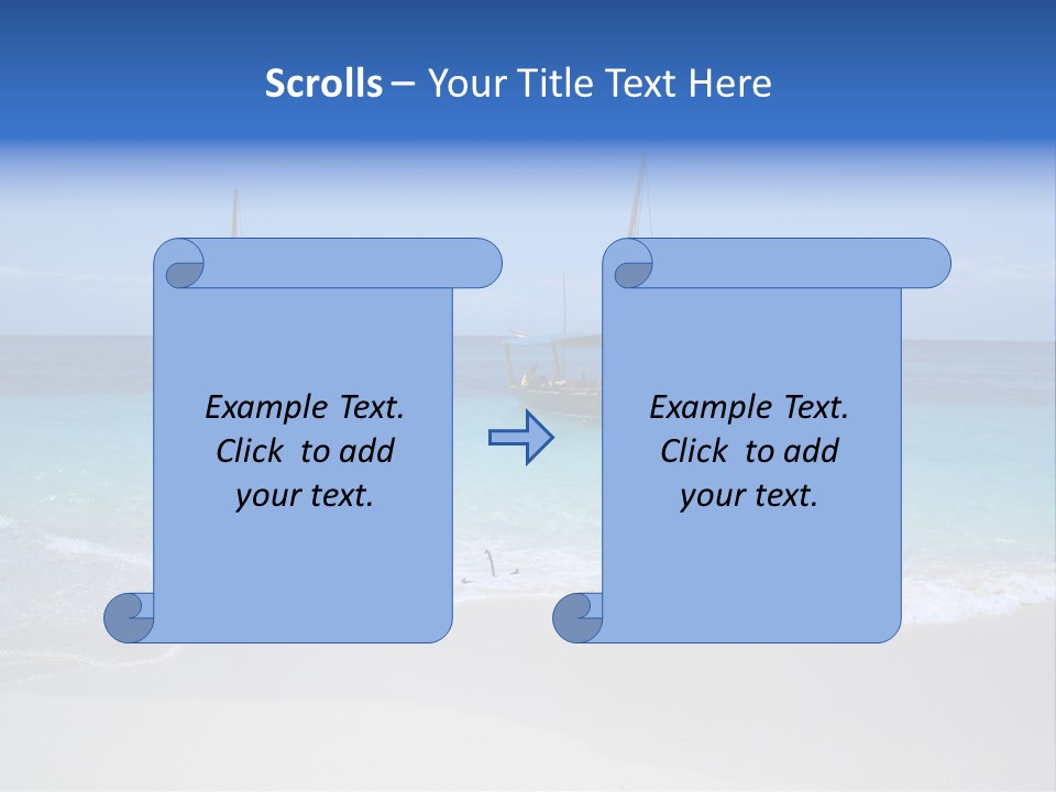 Unloading Cargo From A Big Plane PowerPoint Template