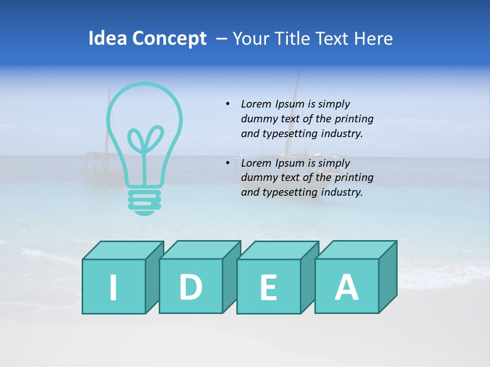 Unloading Cargo From A Big Plane PowerPoint Template
