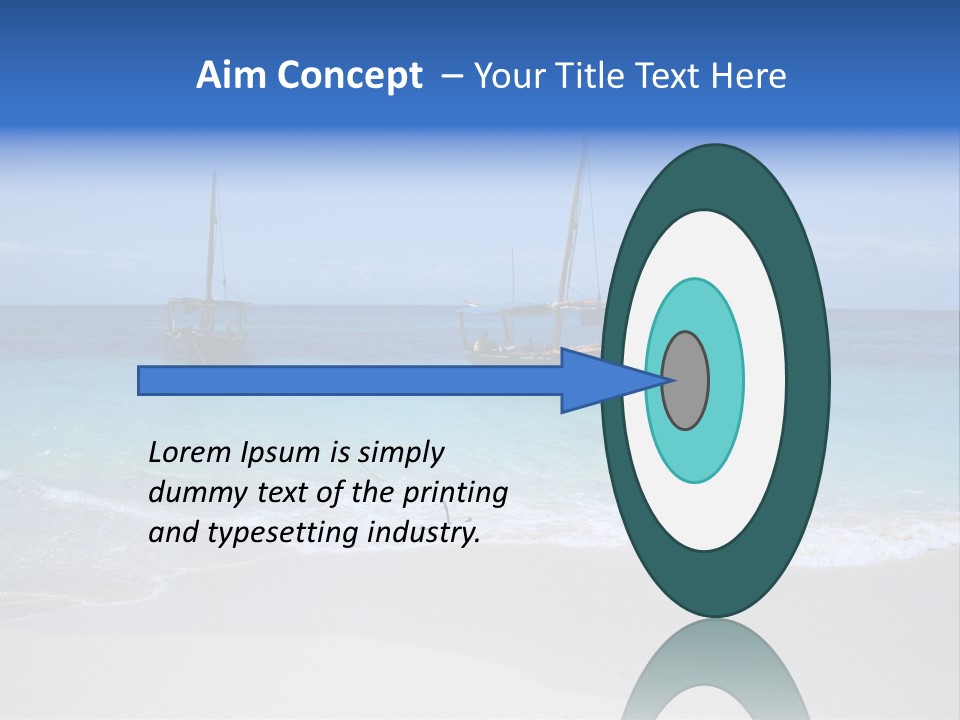 Unloading Cargo From A Big Plane PowerPoint Template