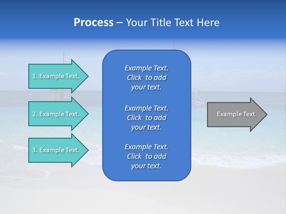 Unloading Cargo From A Big Plane PowerPoint Template