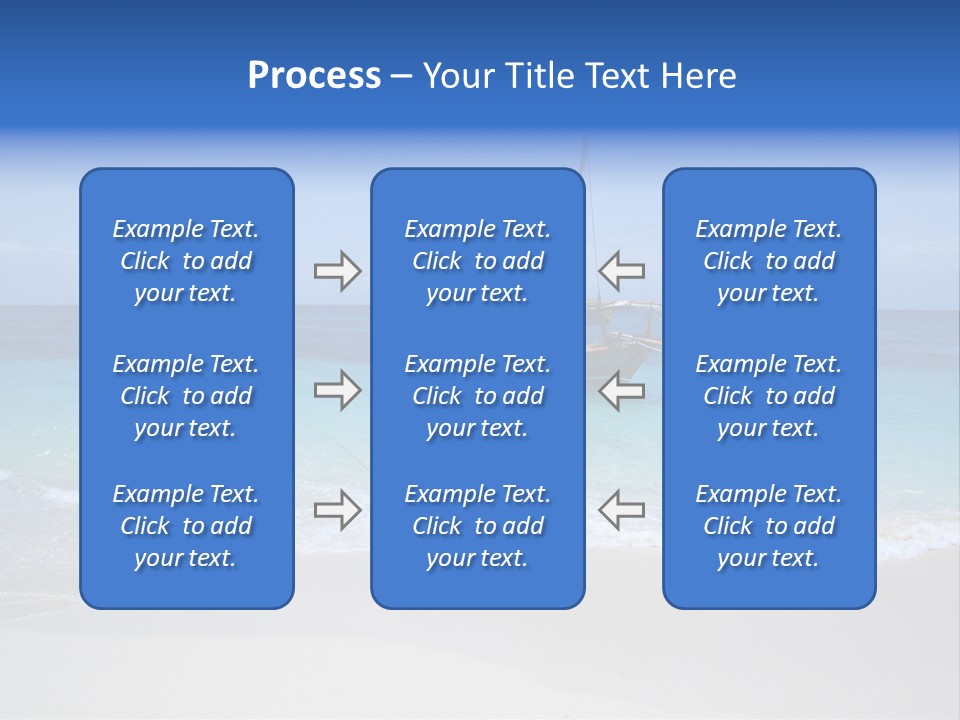 Unloading Cargo From A Big Plane PowerPoint Template