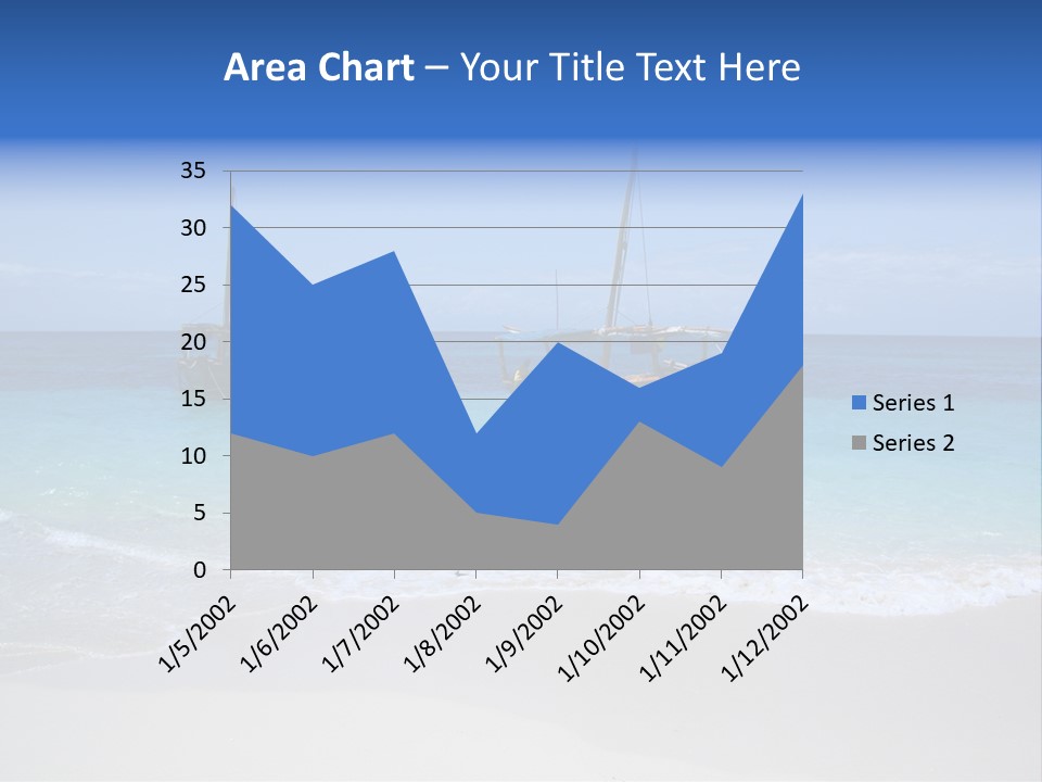 Unloading Cargo From A Big Plane PowerPoint Template