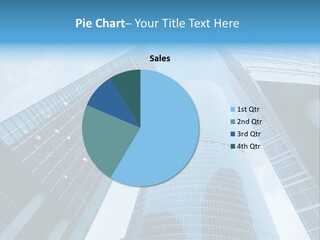 Three Skyscrapers, Business Center In Megalopolis PowerPoint Template