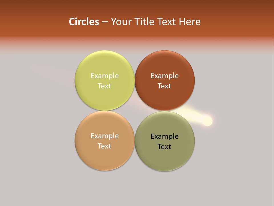 3D Comet Shooting Accross The Sky PowerPoint Template