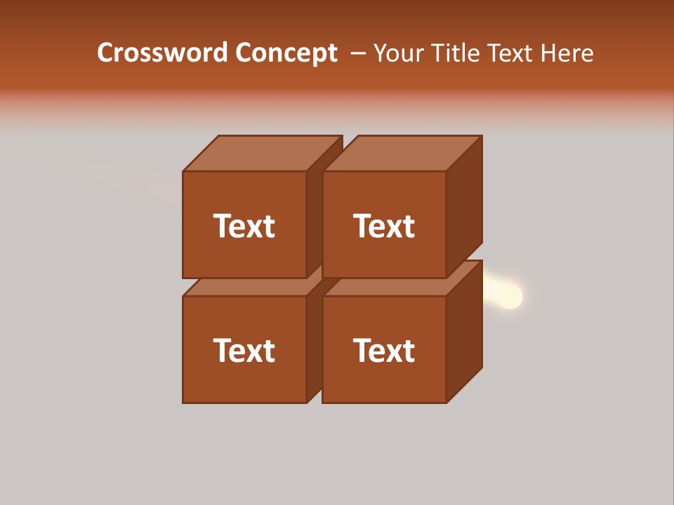 3D Comet Shooting Accross The Sky PowerPoint Template