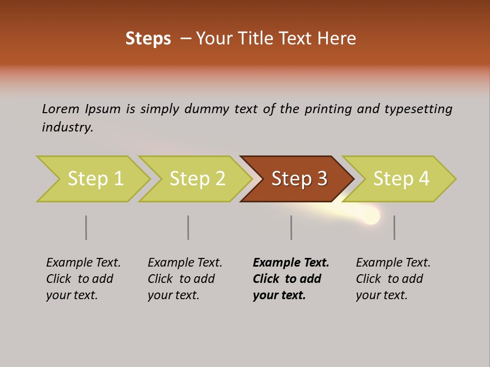 3D Comet Shooting Accross The Sky PowerPoint Template