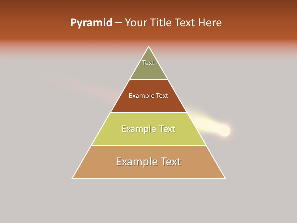 3D Comet Shooting Accross The Sky PowerPoint Template