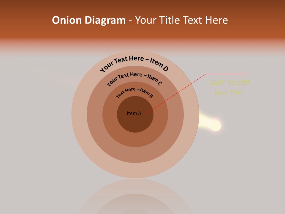 3D Comet Shooting Accross The Sky PowerPoint Template