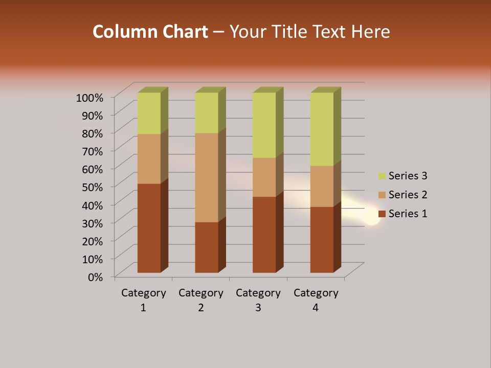3D Comet Shooting Accross The Sky PowerPoint Template