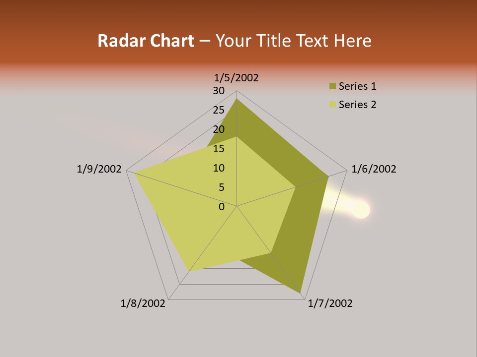 3D Comet Shooting Accross The Sky PowerPoint Template