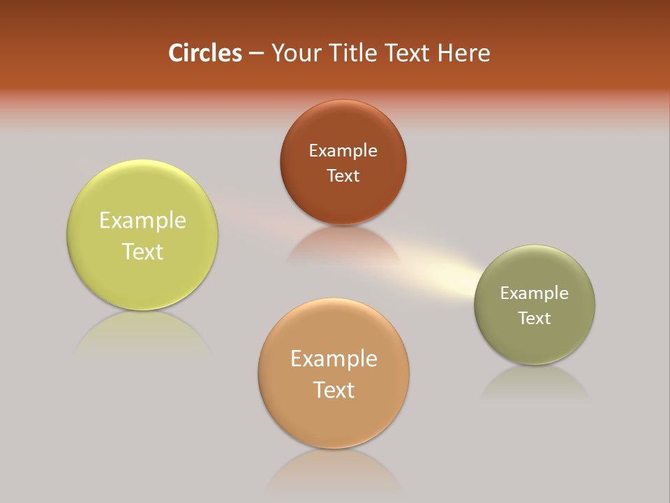 3D Comet Shooting Accross The Sky PowerPoint Template