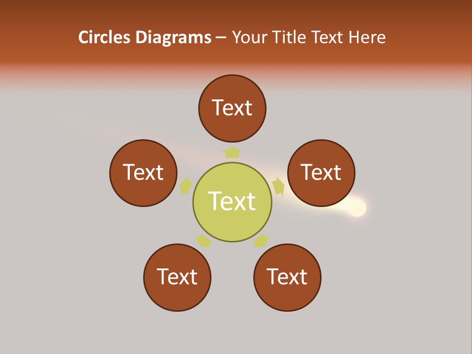 3D Comet Shooting Accross The Sky PowerPoint Template
