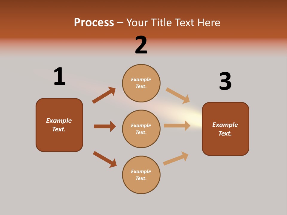 3D Comet Shooting Accross The Sky PowerPoint Template