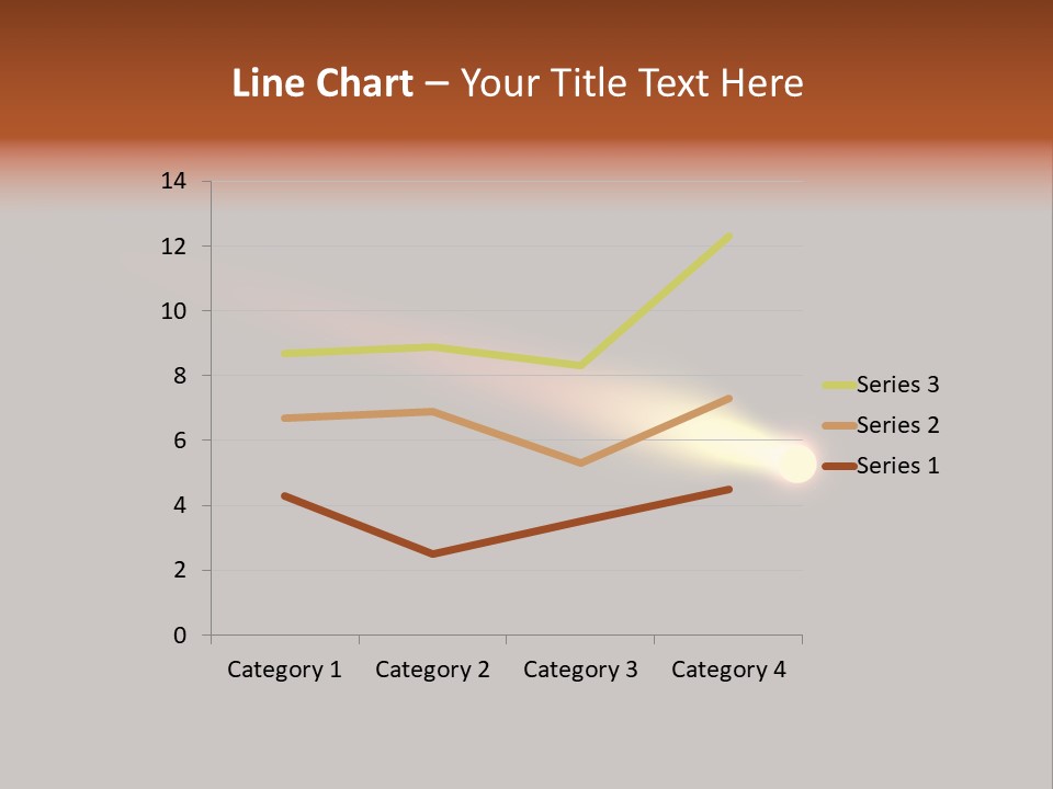 3D Comet Shooting Accross The Sky PowerPoint Template