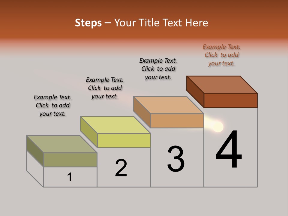 3D Comet Shooting Accross The Sky PowerPoint Template