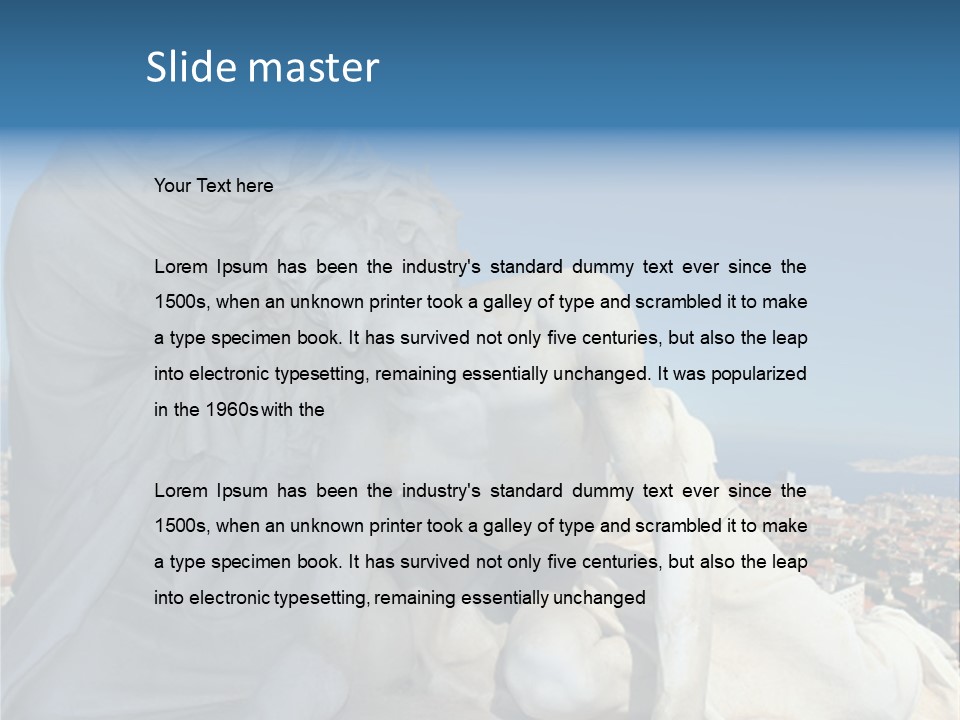 Virgin And Son Marseilles France PowerPoint Template