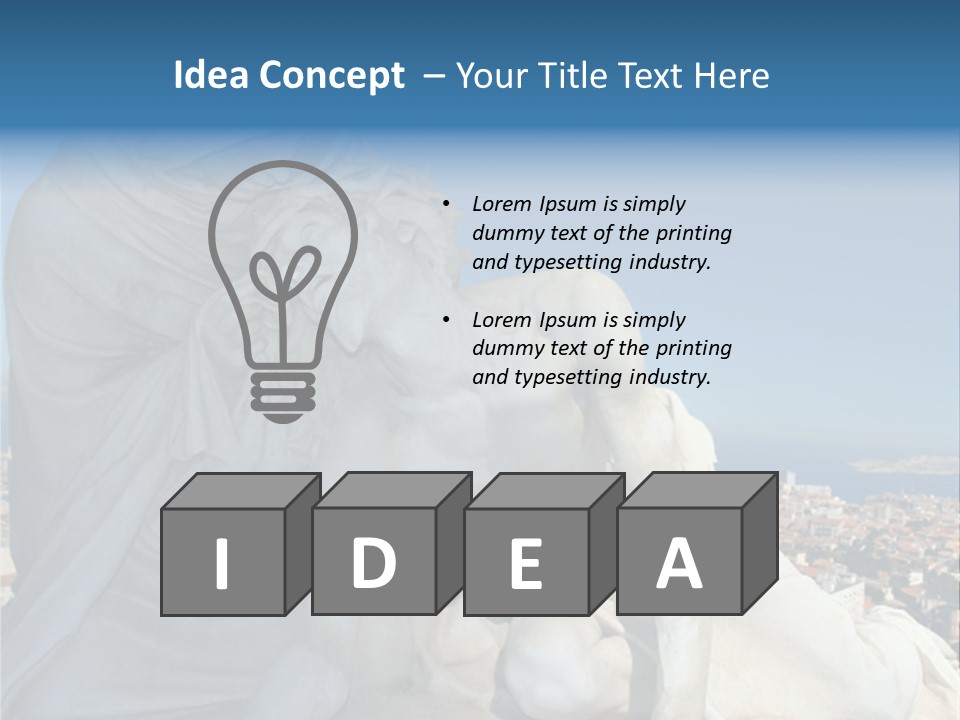 Virgin And Son Marseilles France PowerPoint Template