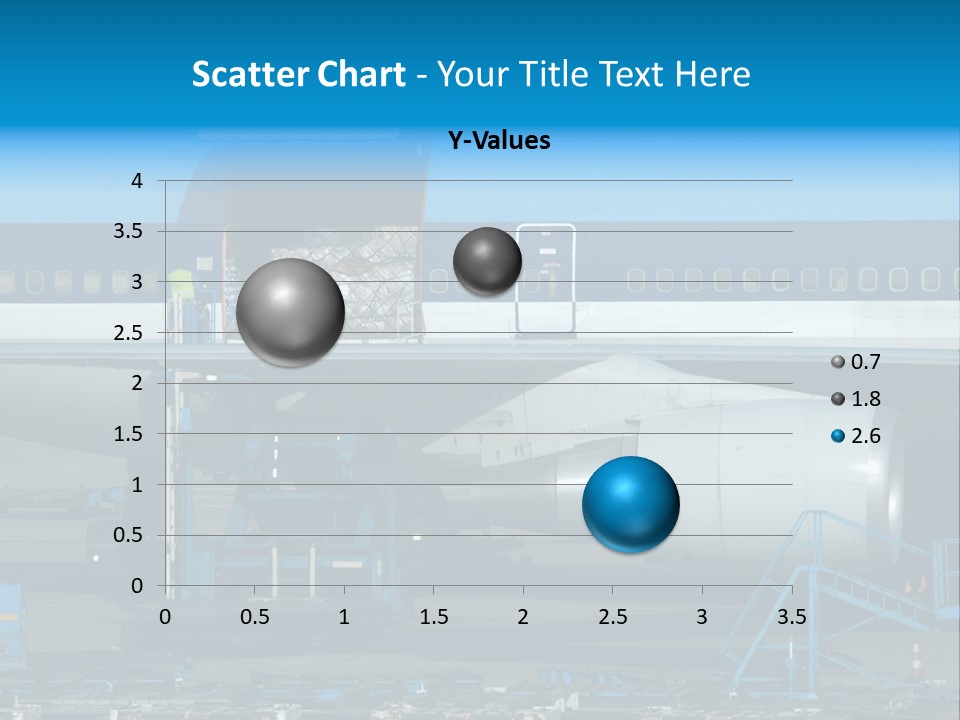 Unloading Cargo From A Big Plane PowerPoint Template